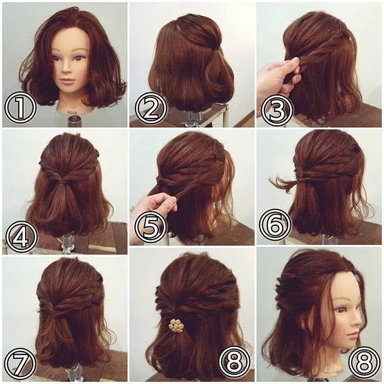 女生必学的几款编发方法,5款简单好看又减龄的编发教程