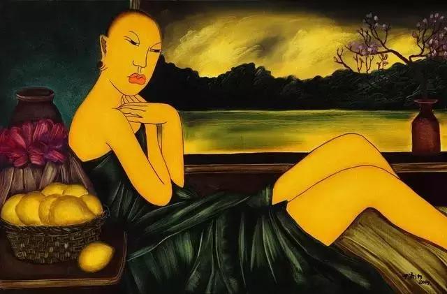 油画大师笔下100位优雅女性,光头系列油画