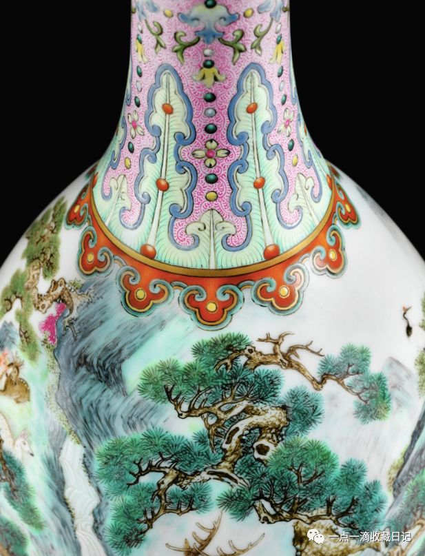 为什么估价这么高?宫粉地洋彩鹤鹿同春如意瓶6月12日巴黎苏富比
