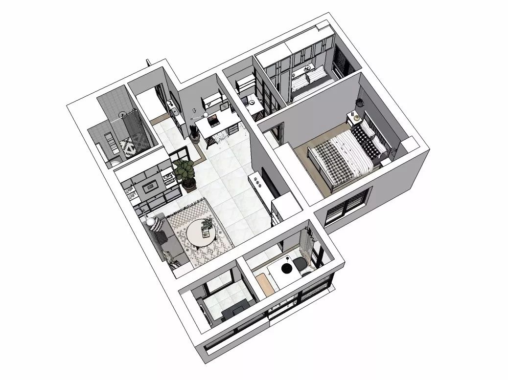 把幻想变成现实,给自己一个小户型的家