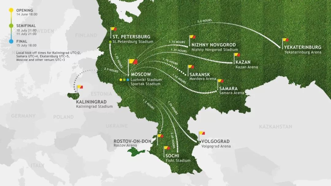 2018年世界杯体育场,2018世界杯体育场