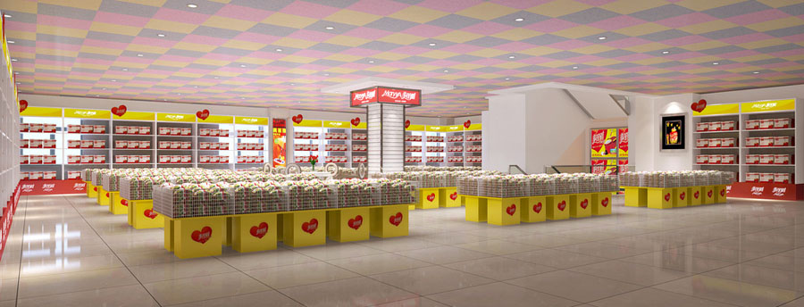 超市商店橱窗设计效果图,超市设计效果视频