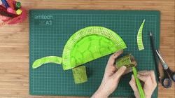 可以变换两种形态的恐龙折纸,食肉牛龙恐龙折纸教程第4段