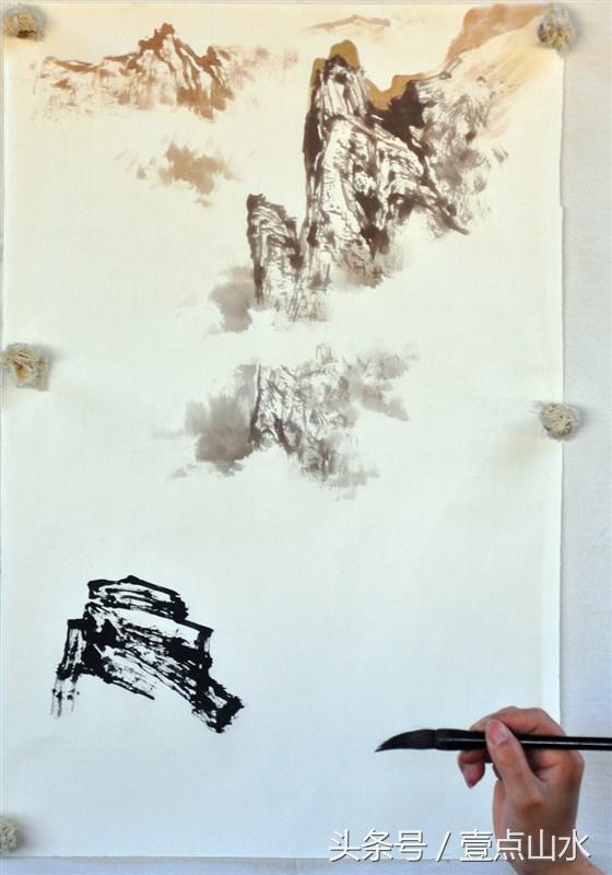 曾刚老师彩墨山水画,曾刚老师写意山水画技法视频