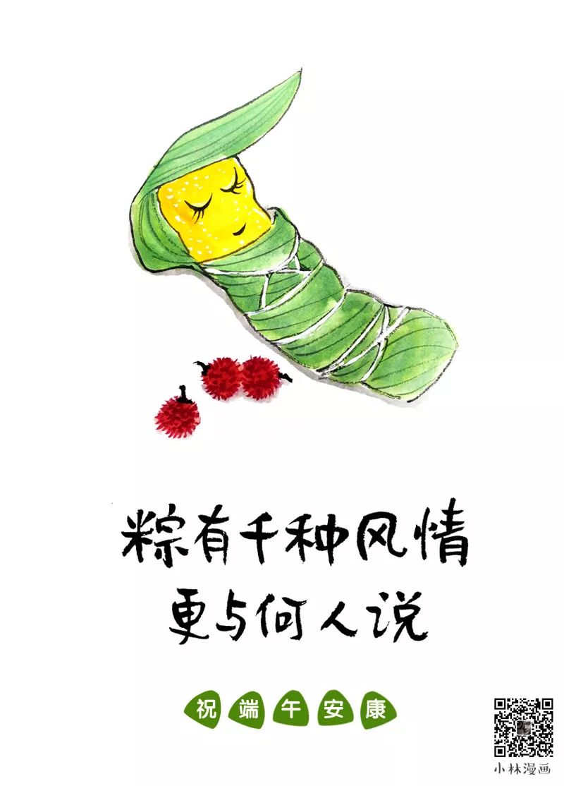 纵有千种风情更与何人说,端午粽有千种风情