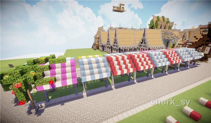 我的世界装饰工艺店铺教程,我的世界小摊店铺建筑教程