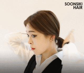 矮马尾扎发教程简单好看,你没见过的马尾扎法