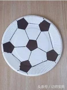 幼儿园足球世界杯手工作品,简单的足球手工