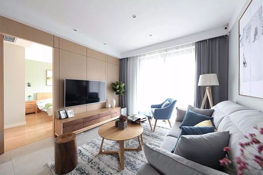 电视背景墙茶几电视柜搭配,现代简约客厅沙发茶几电视柜搭配