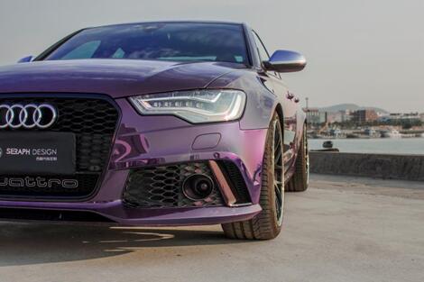 奥迪s6改装电镀外观,奥迪s6外观升级