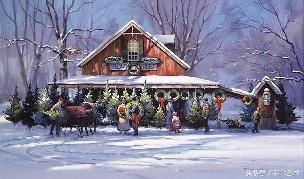 法国画家皮尔斯人物油画作品,保罗兰德水彩作品