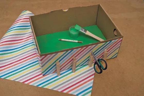 鞋盒变废为宝,鞋盒变废为宝简单又漂亮不用墙纸