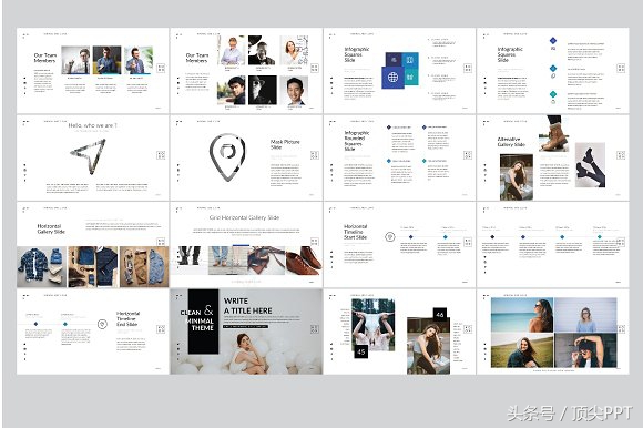 超经典ppt模板素材全套,极简实用个人ppt模板