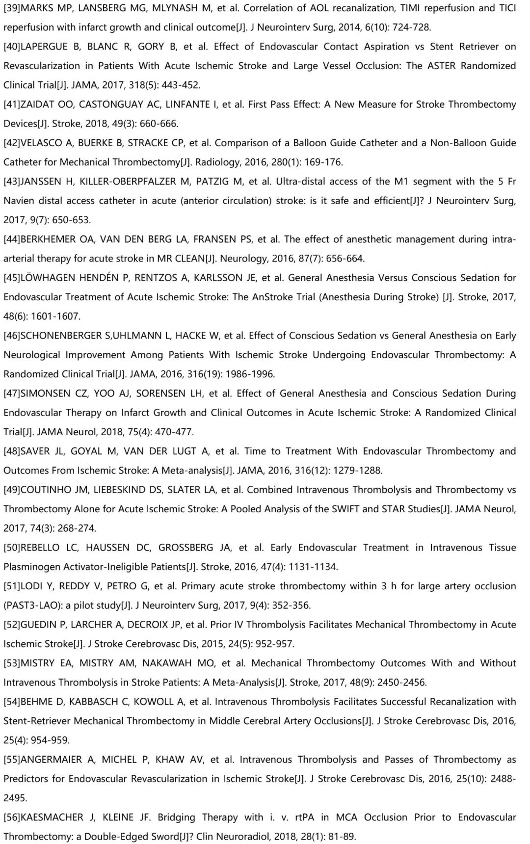 急性缺血性脑卒中血管内介入指南,急性缺血性卒中诊治指南2018