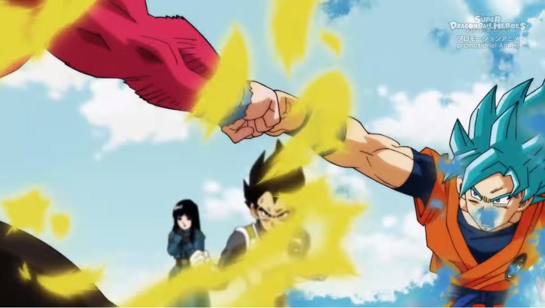 龙珠超超级英雄打赢孙悟空,超蓝悟空vs超级龙珠英雄