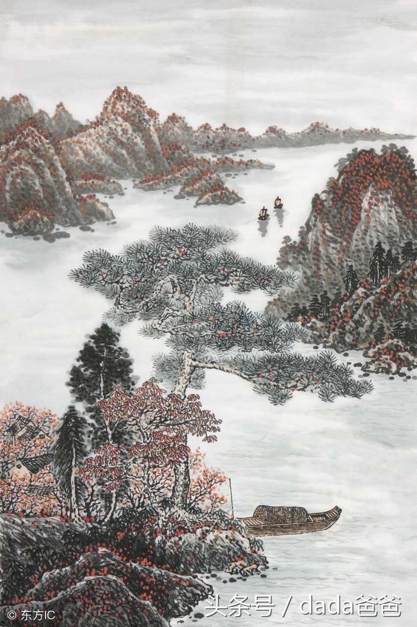 40首古诗词配绝美国画,古诗词意境国画