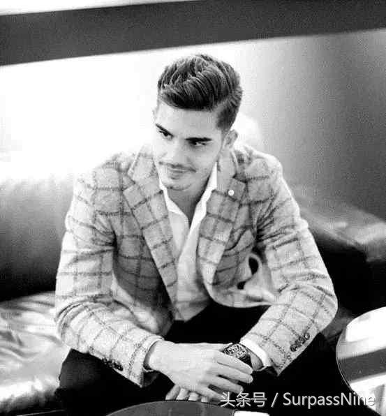 复古油头发型男,足球球星发型油头