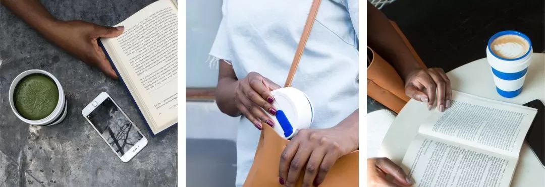 一秒折叠变身粉饼盒大小,火爆ins的随身杯,上哪都能喝干净水!