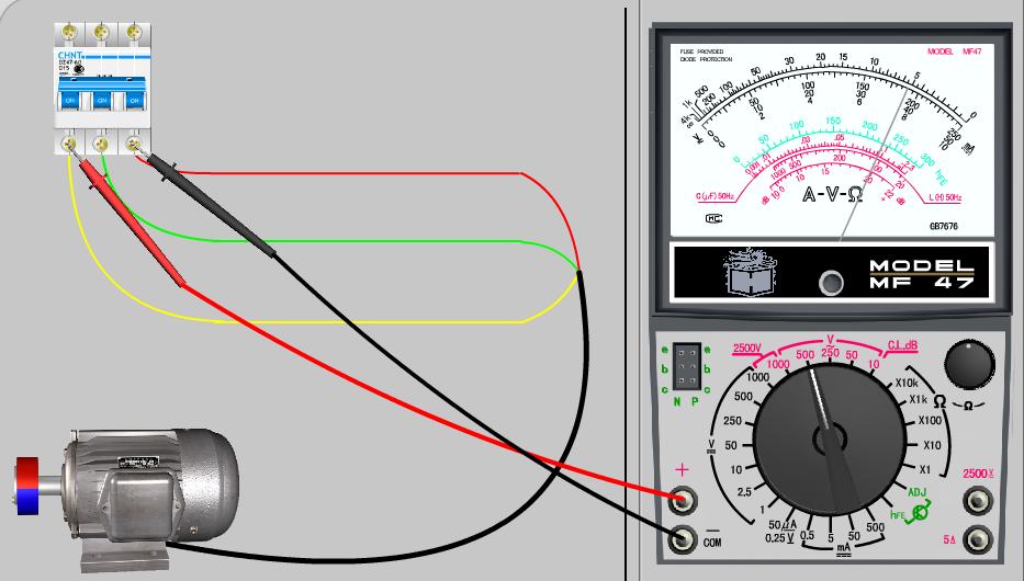 摇表怎么测量三相电机匝间短路,怎样排查三相电机线的断点