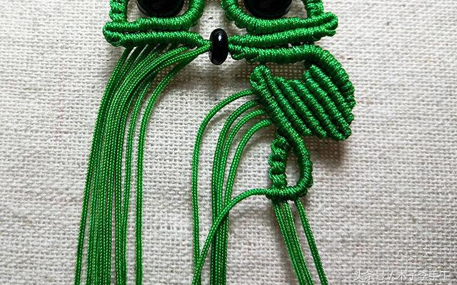 猫头鹰帽子编织图解,猫头鹰图案背心编织图解