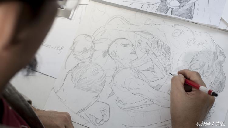 美漫作画,美漫钢铁侠画师