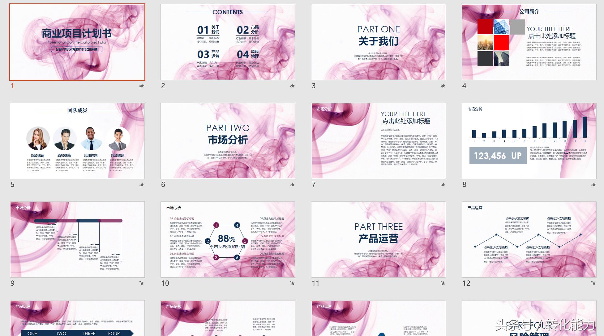 融资方案商业计划书模板,吸引融资商业计划书ppt