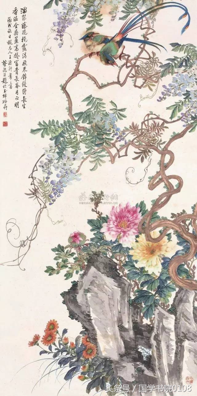 栩栩如生牡丹国画,国画牡丹图是经典