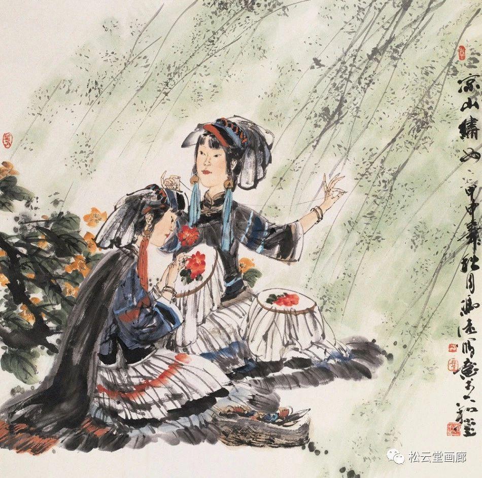 画家冯远2005年作品人物画,冯远谈蒋兆和的人物画