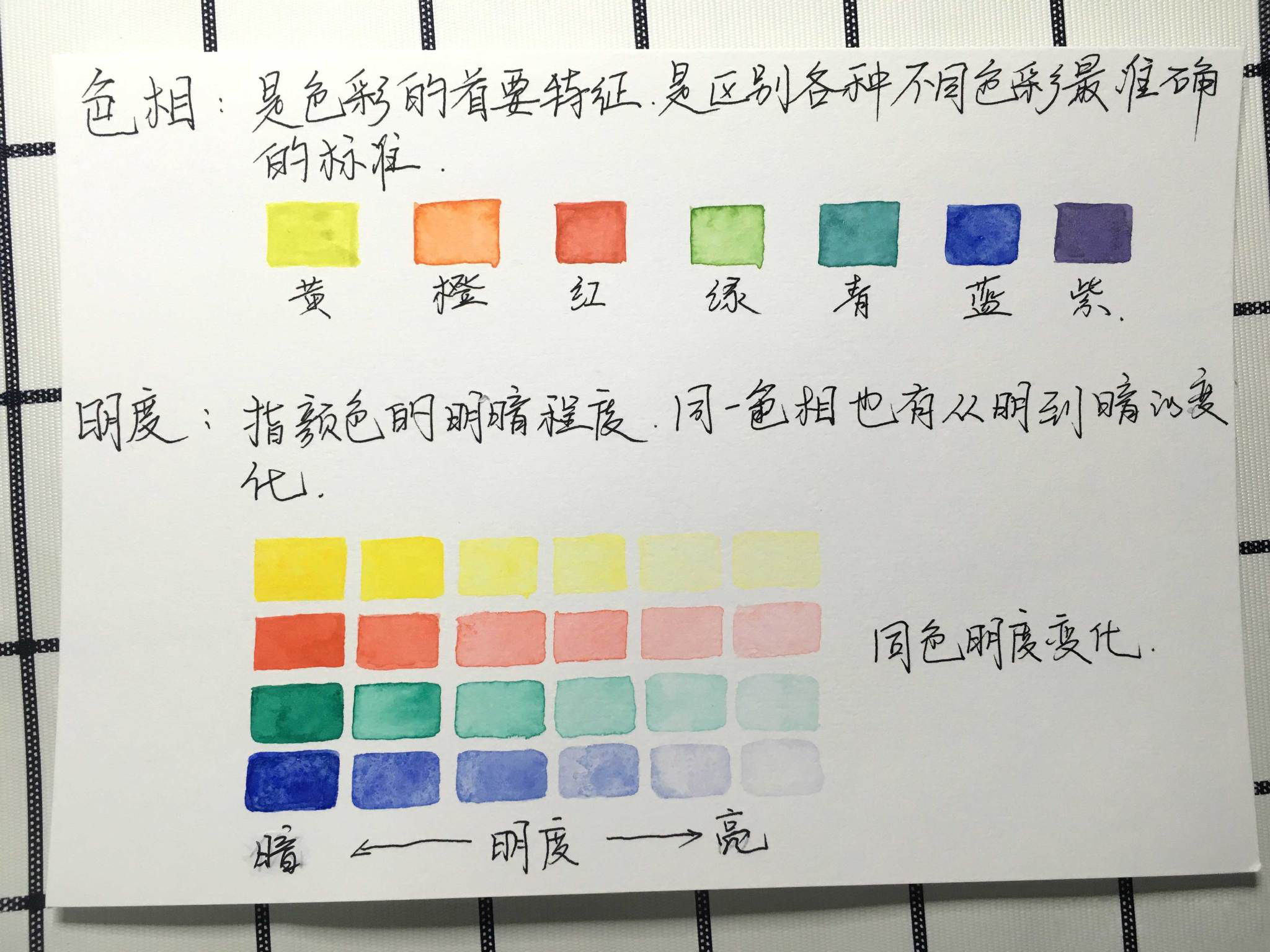 水彩调色基础知识讲解,水彩调色方法和技巧干货