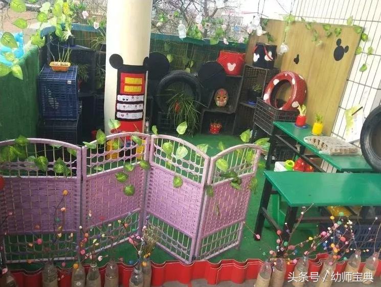 米奇英式风格环创,米奇城堡主题环创