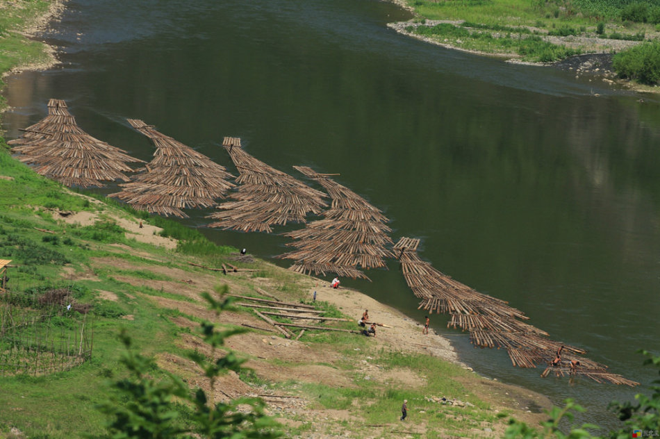 朝鲜百姓这种运输木材的方式，让中国游客感到非常惊讶