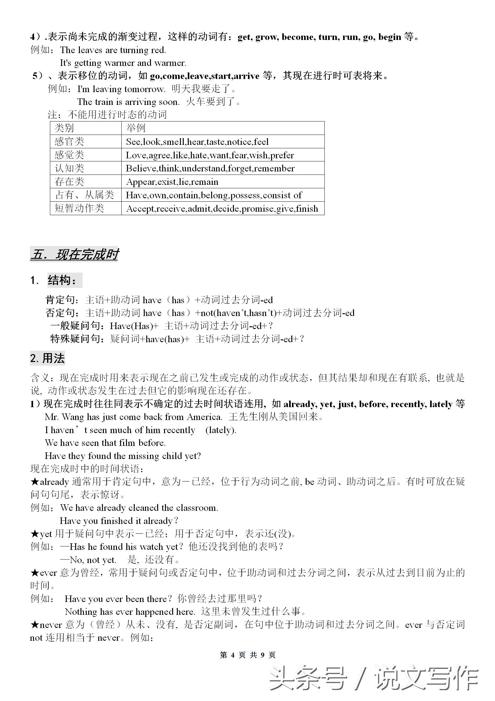 五大句型七大语法八大时态,初中语法八大时态视频
