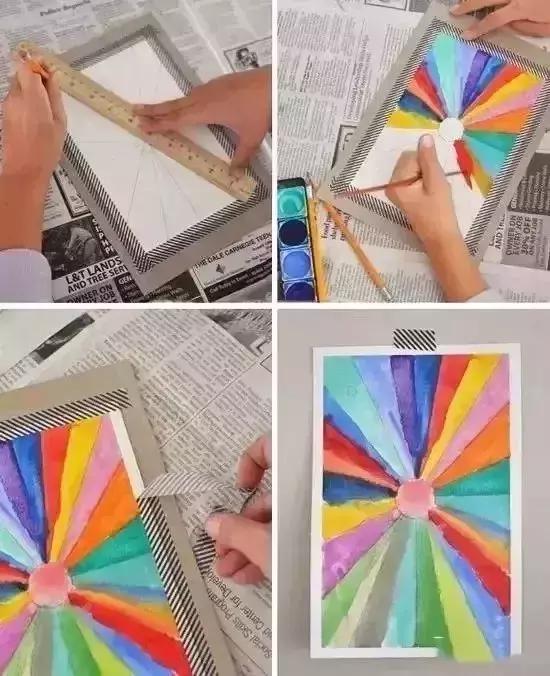 12个有趣的绘画创意小窍门,在家里玩的绘画游戏简单又有趣哦