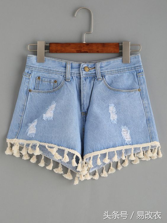 废旧的牛仔裤怎么改短裤,废弃牛仔裤如何变短裤