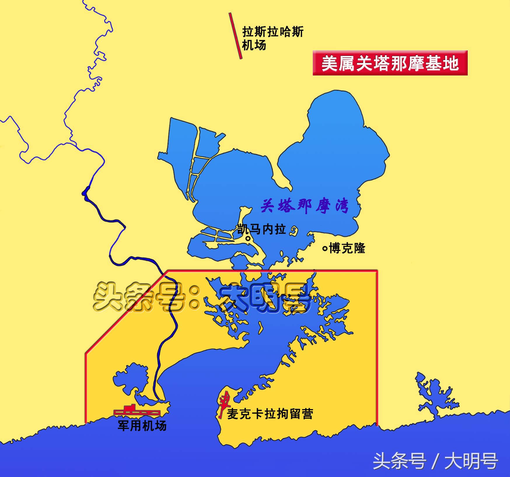 美国关塔那摩基地在哪里,古巴塔纳摩美军基地
