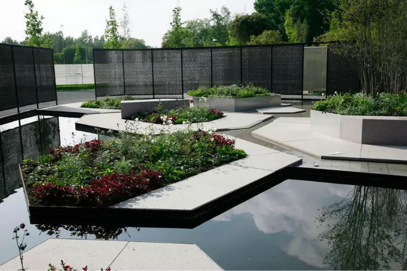 中式庭院地面铺装设计,农村庭院地面铺装石材