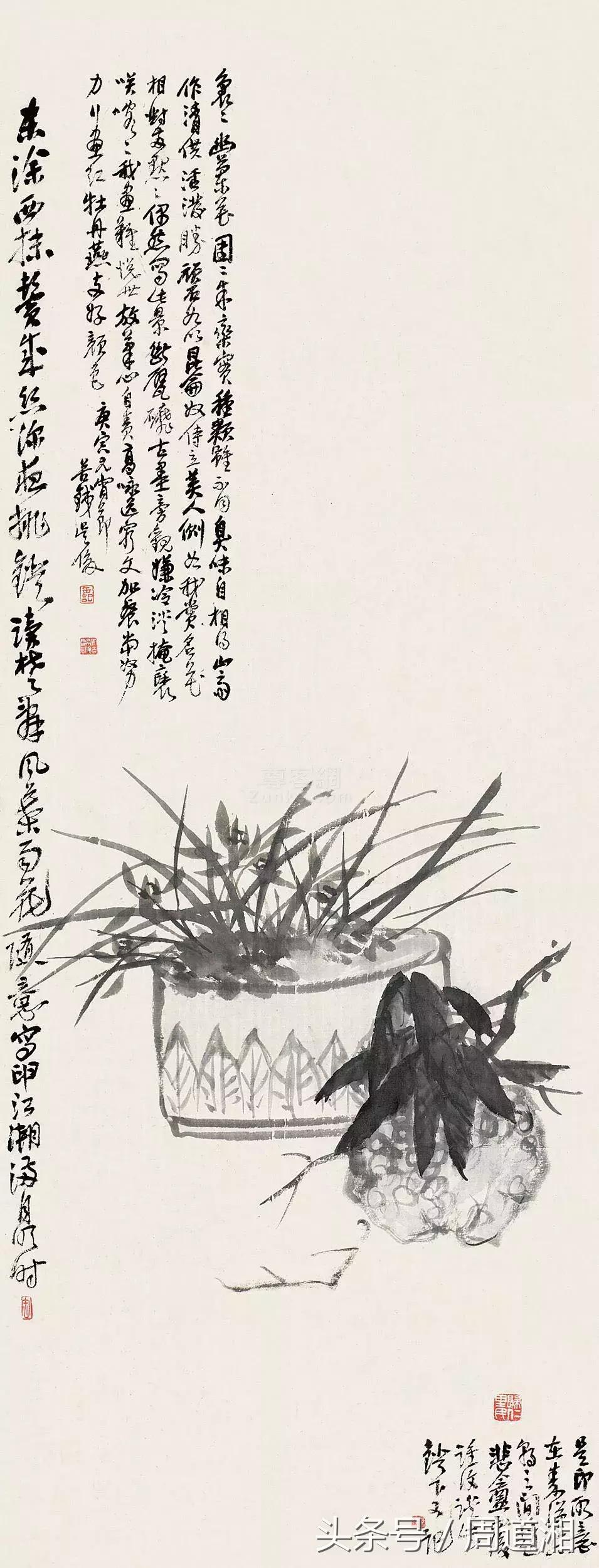 国画四大君子之兰花,国画兰花最好的是哪种