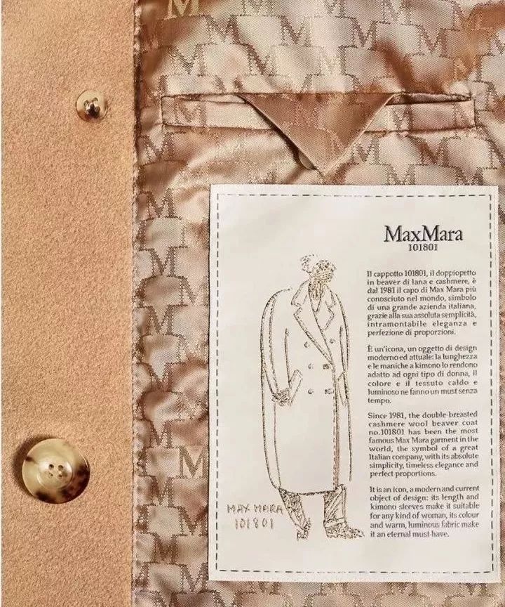 maxmara大衣101801扣子上带标志吗,maxmara大衣101801经典色
