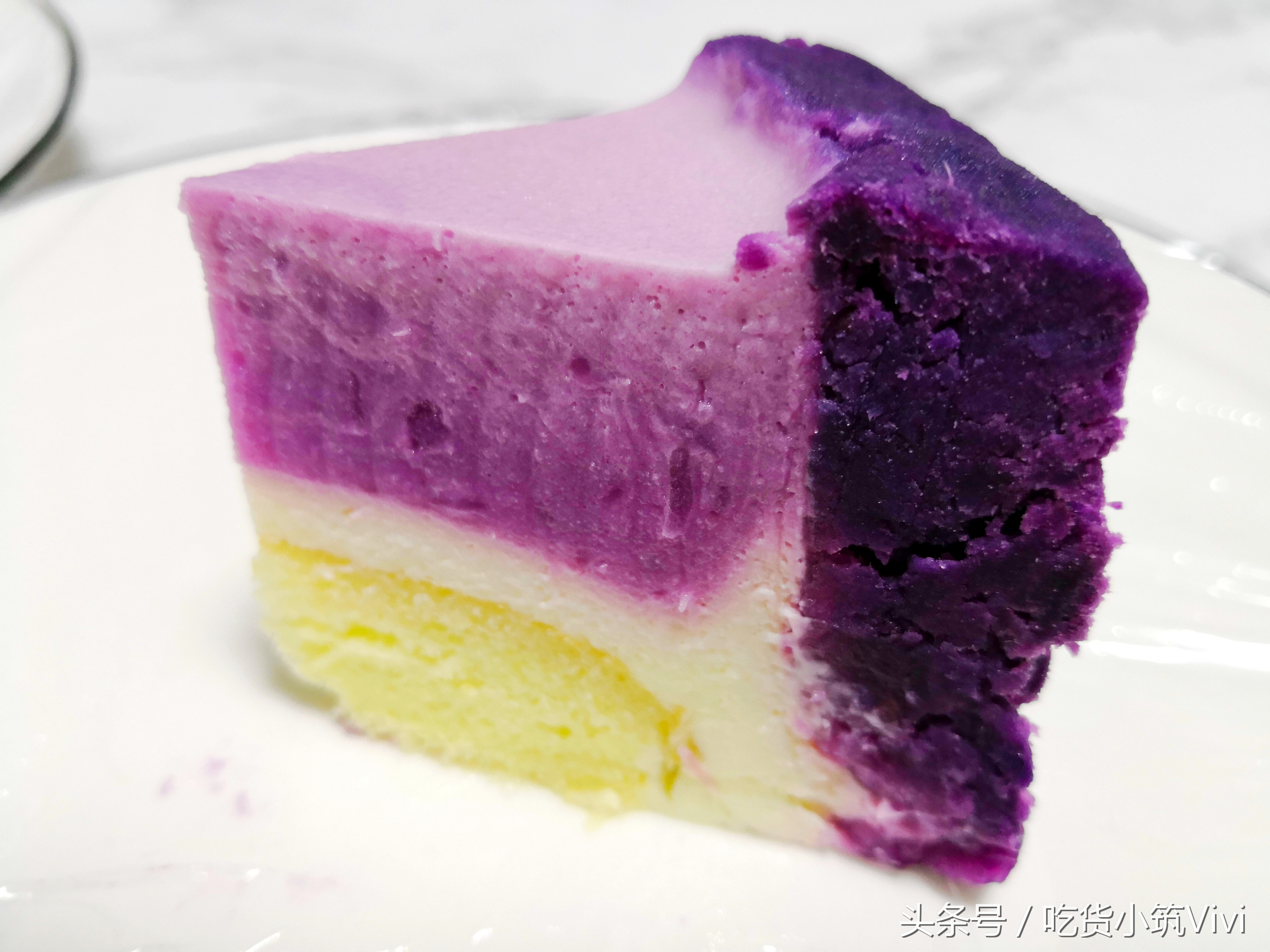 紫薯慕斯甜品,紫薯酸奶慕斯