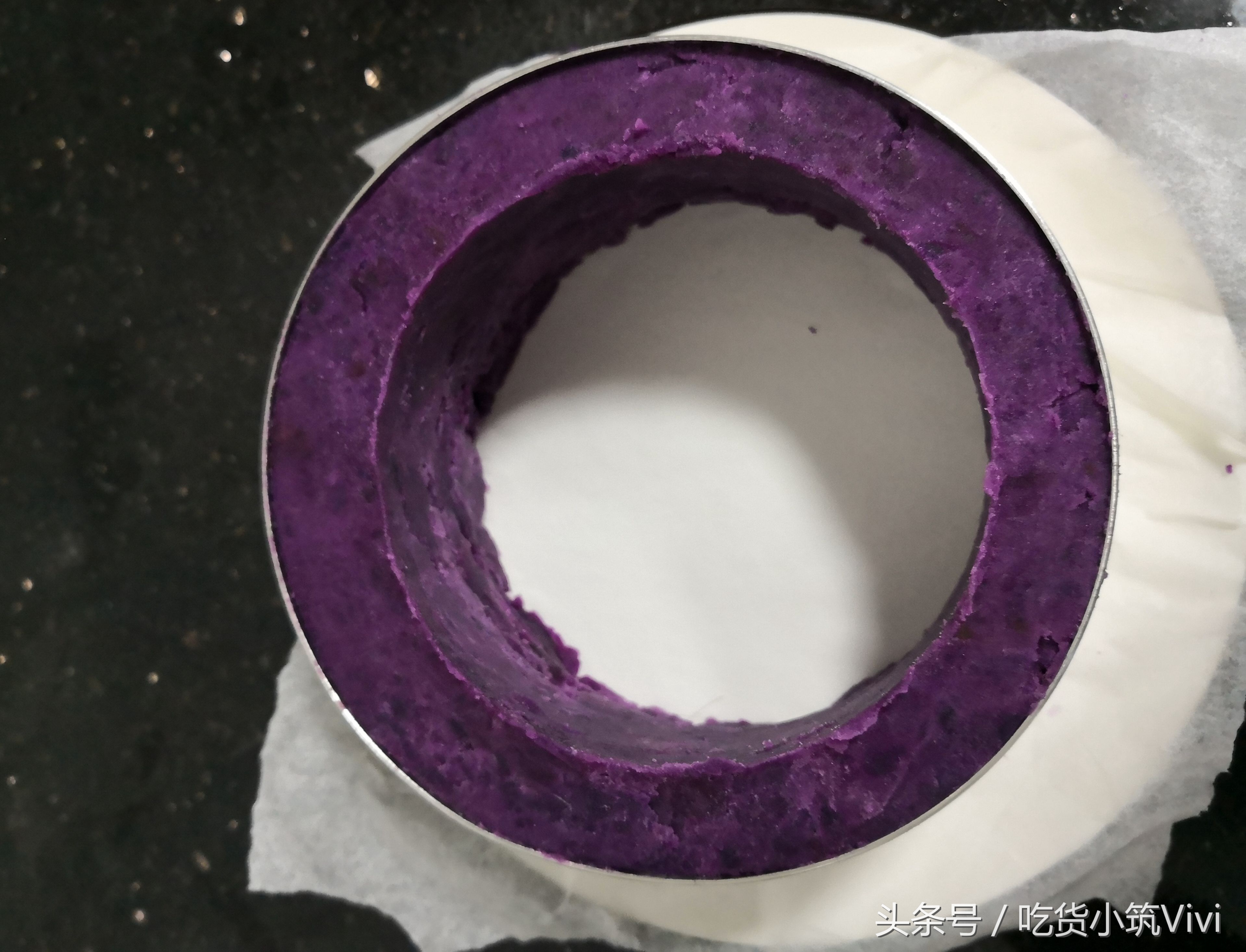 紫薯慕斯甜品,紫薯酸奶慕斯