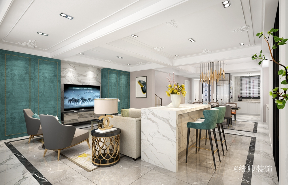 复式装修设计上海绿地,上海绿地海域观园