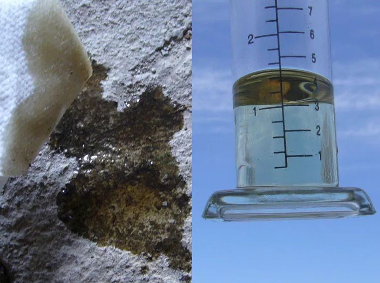 车底漏防冻液图片,车底盘漏液体是怎么回事