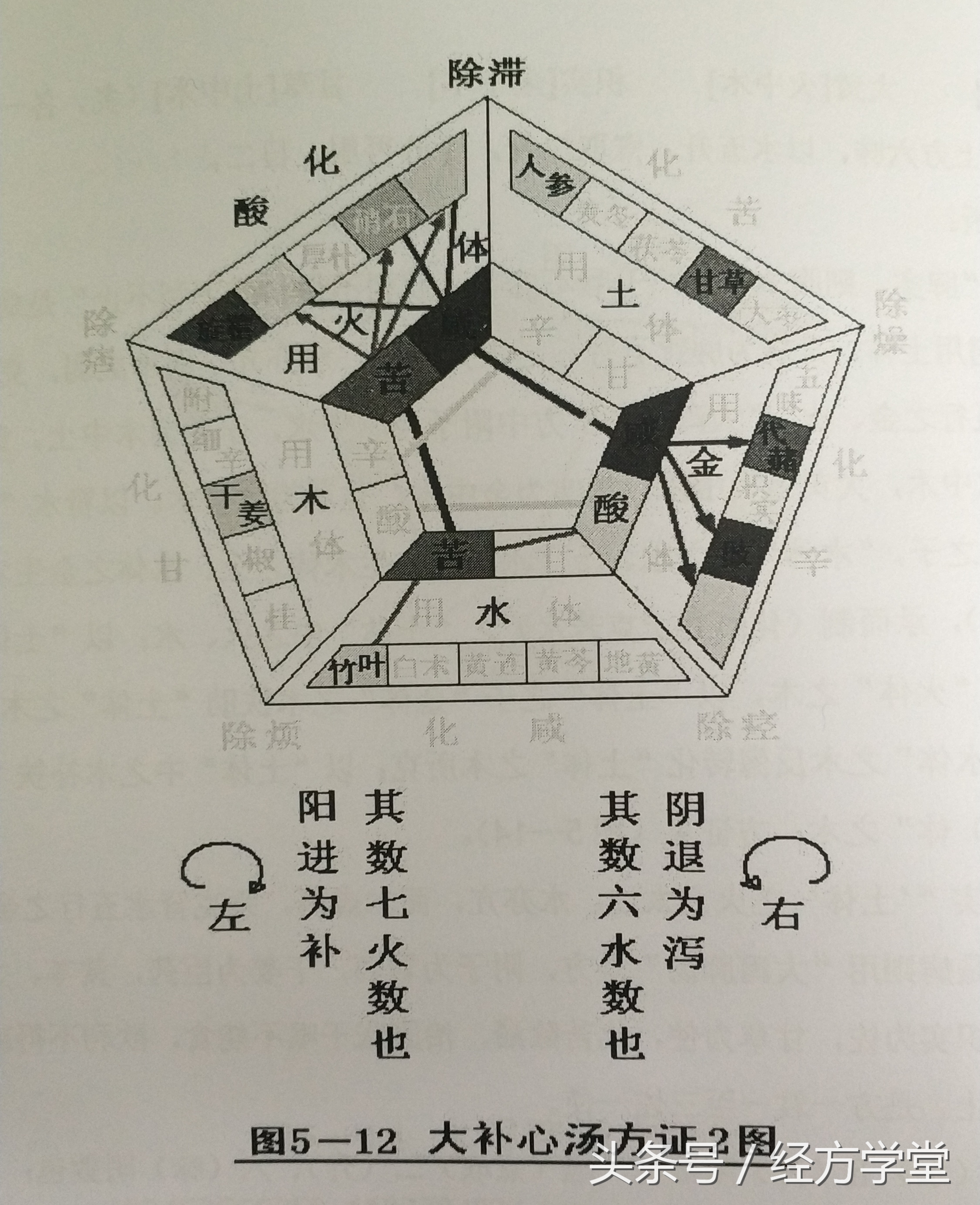 辅行诀组方结构图解,辅行诀组方用药规律图