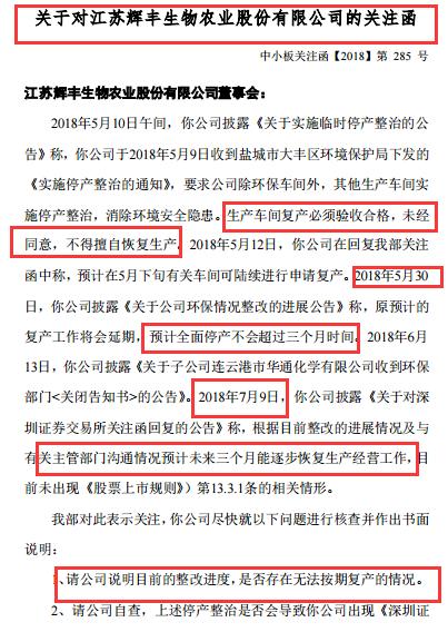 再不注重环保，辉丰股份就是你的“不归路”！