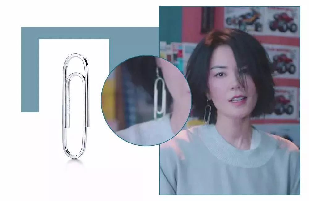王菲同款回形针耳环,王菲同款别针耳饰