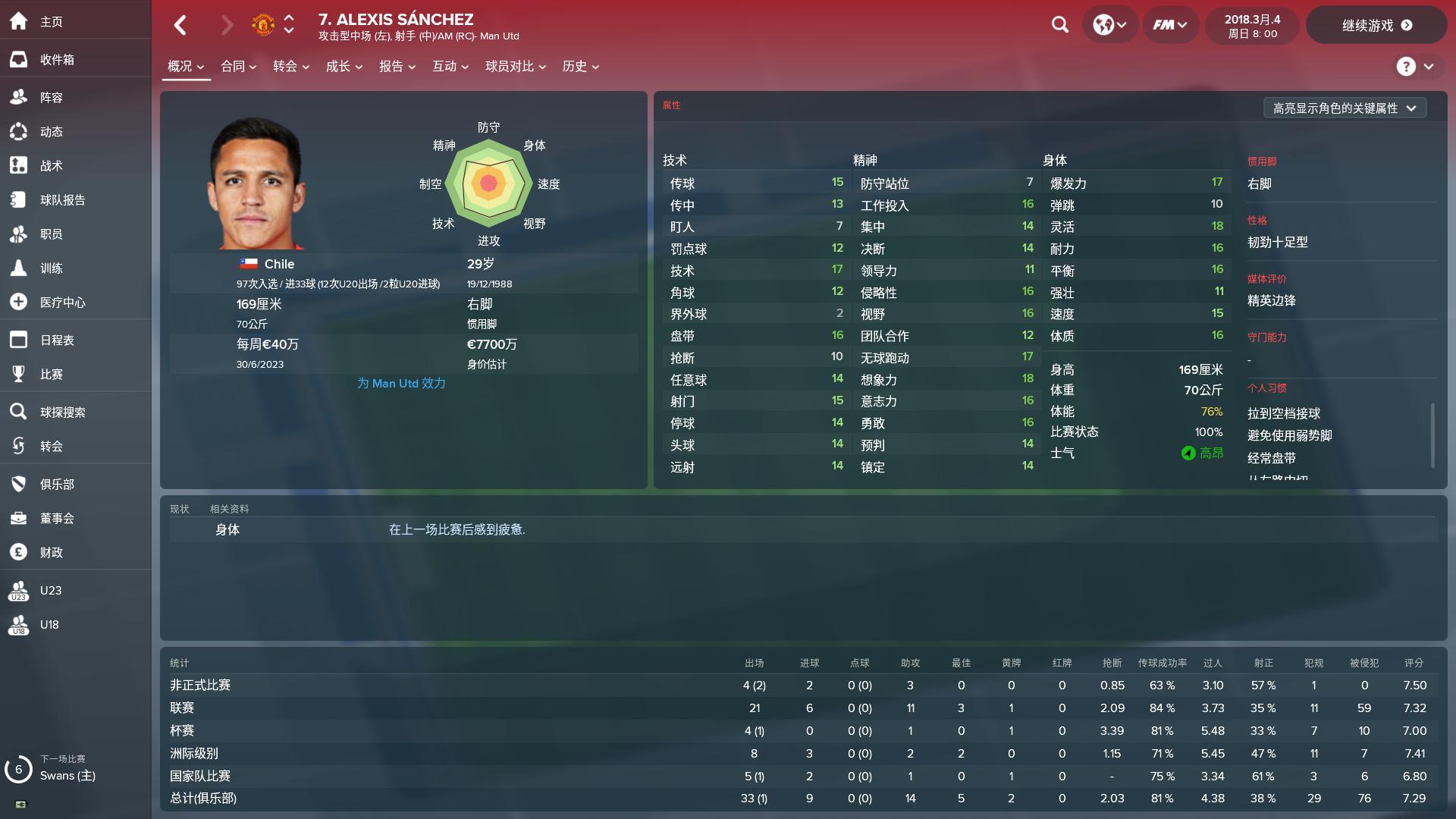 fm19曼联,足球经理2024曼联开局