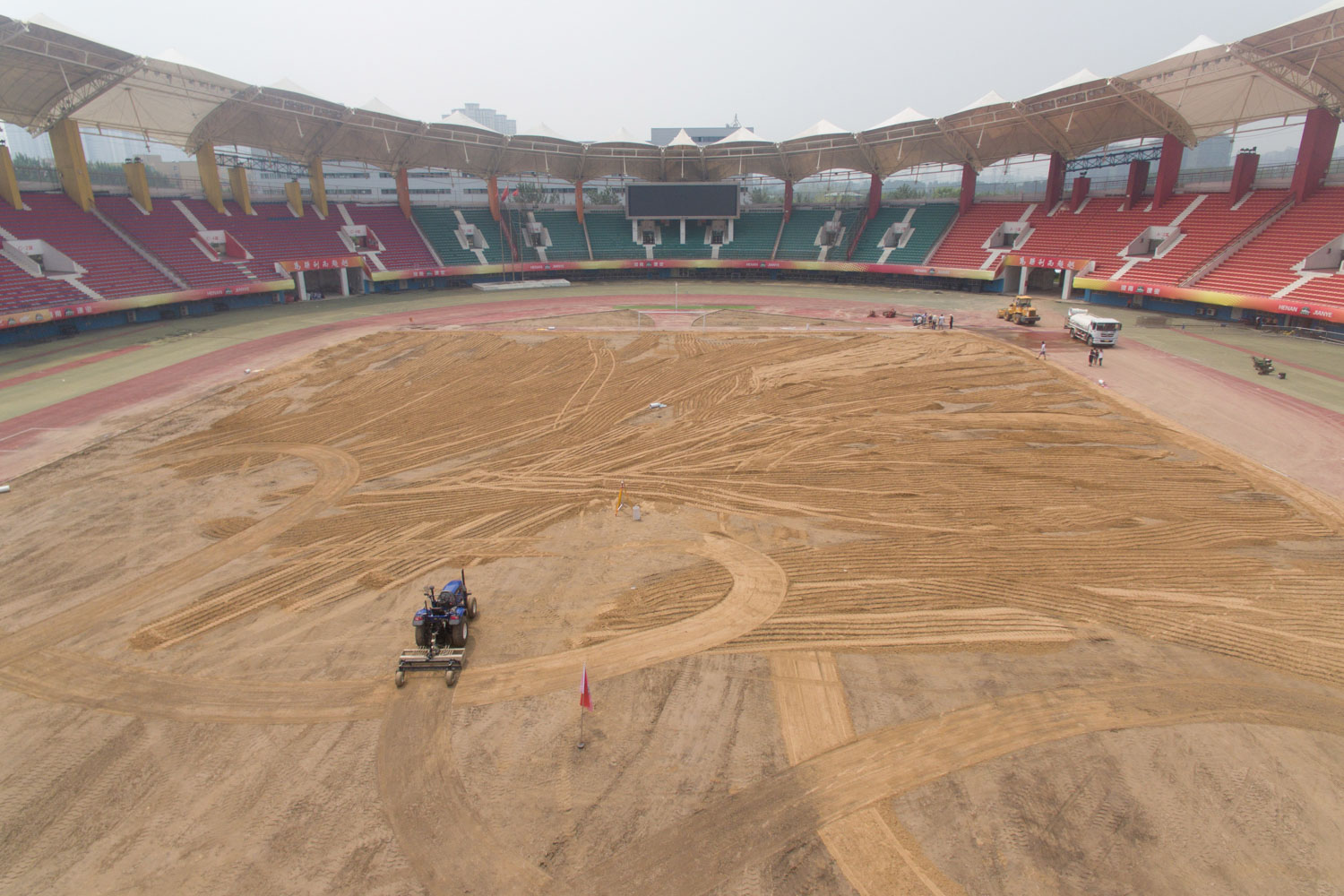 河南建业绿化,河南建业新球场进程