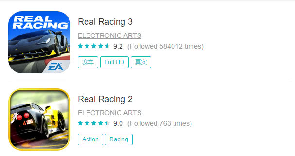 真实赛车3和狂野飙车9,真实赛车对比狂野飙车