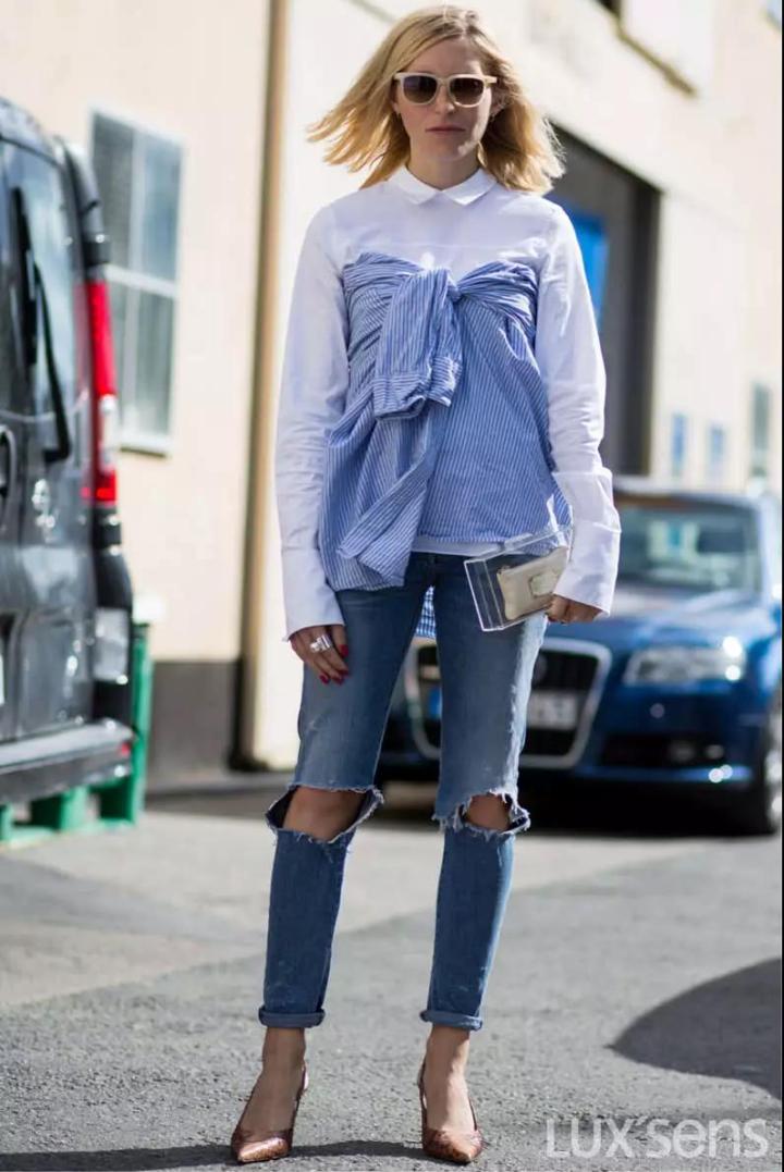 人人都有的白t怎么穿才高级,人人都有的长袖t恤怎么穿才时髦