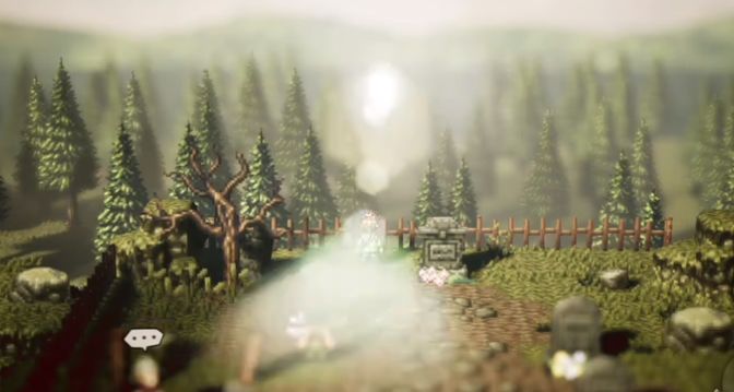 吟游诗人像素风画法,像素游戏八方旅人